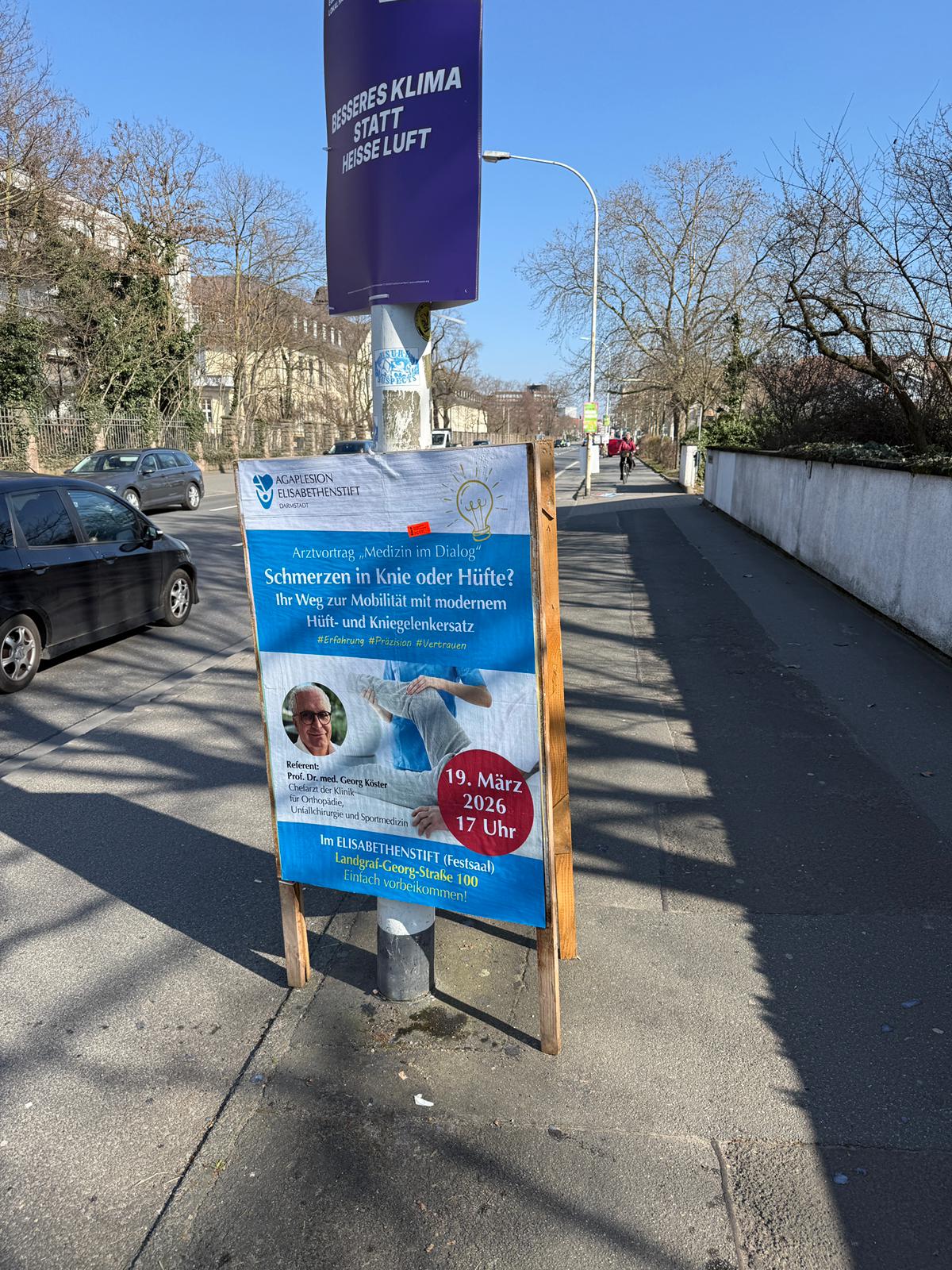 Agaplesion Elisabethenstift Darmstadt - DIN A0 Plakatwerbung - Plakat 1