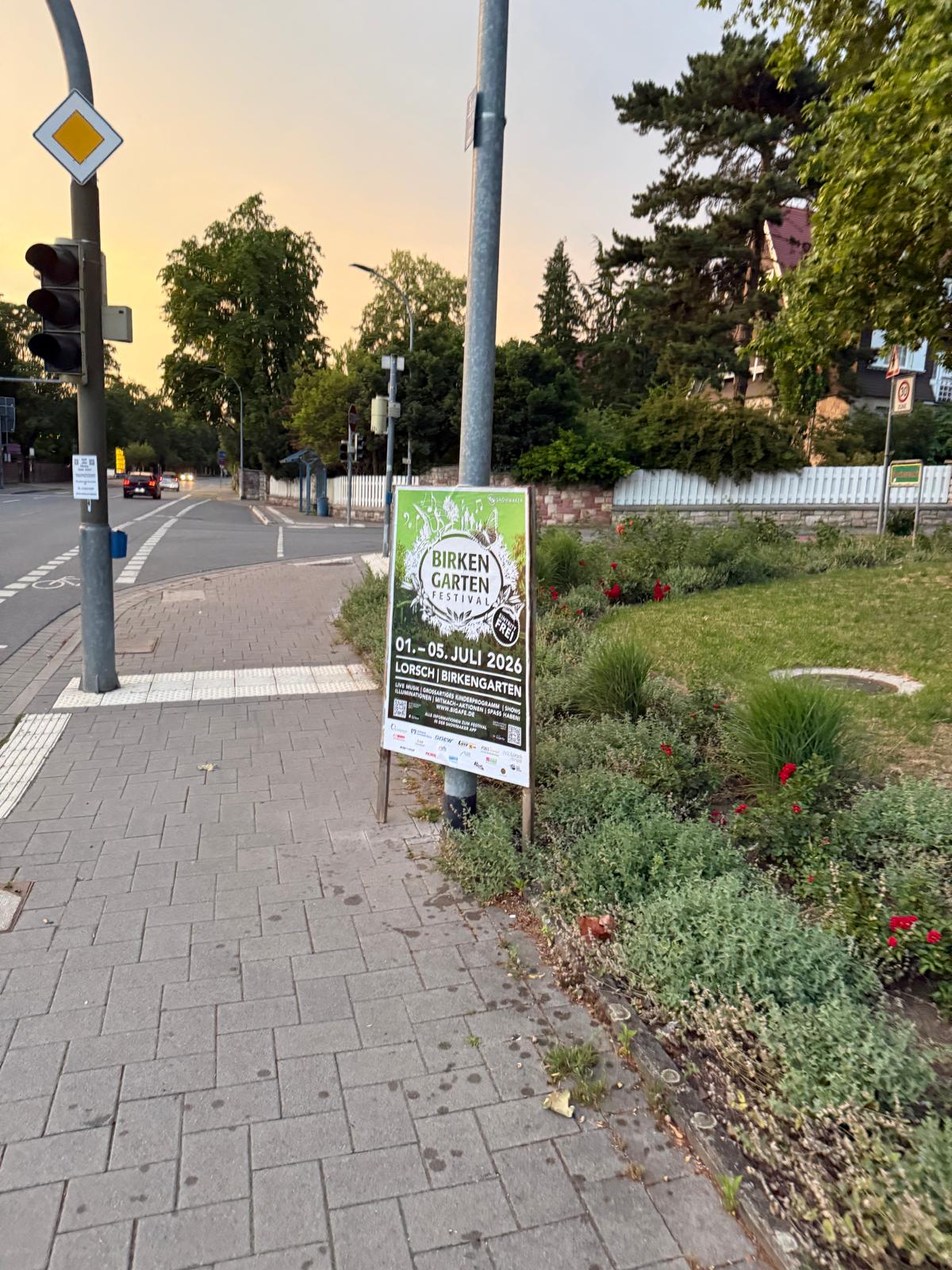 Birkengarten Festival Lorsch - DIN A0 Plakatwerbung - Plakat 1