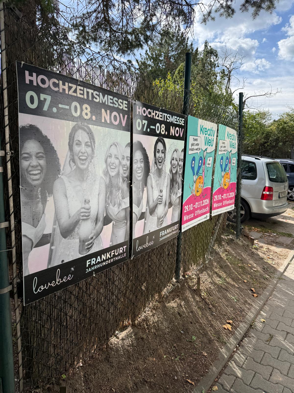 Hochzeitsmesse Frankfurt - DIN A0 Plakatwerbung - Easyplate 1