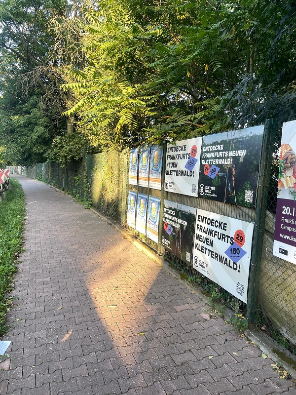 Kletterwald Frankfurt - Hohlkammerplakat 1