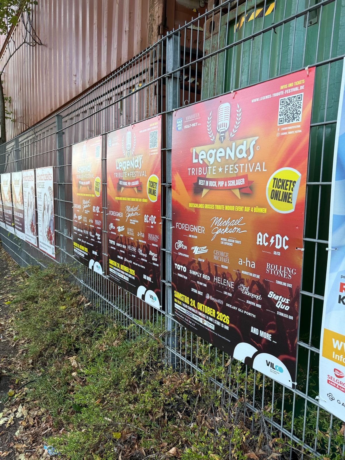 Legends Tribute Festival - DIN A0 Plakatwerbung - Easyplate 1