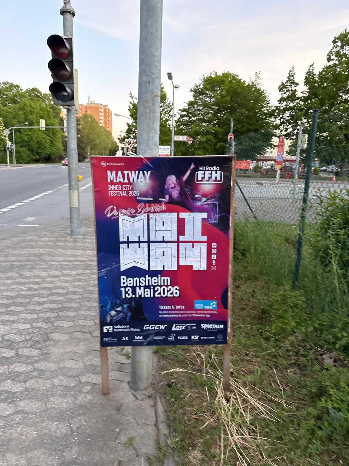 MAYWAY Bensheim - DIN A0 Plakatwerbung - Plakat 1
