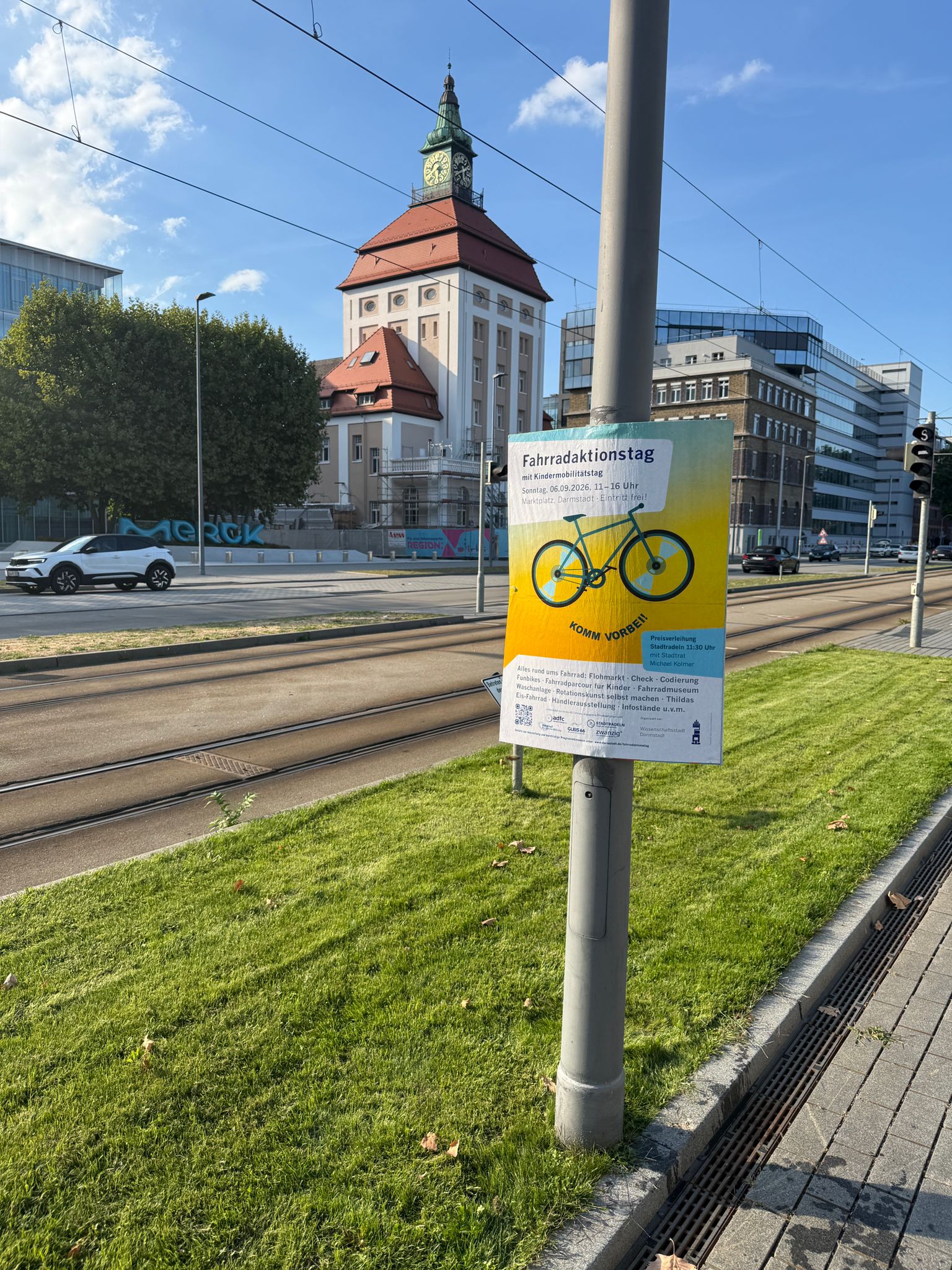 Stadt Darmstadt - Fahrradaktionstag - DIN A0 Plakatwerbung - Plakat 2