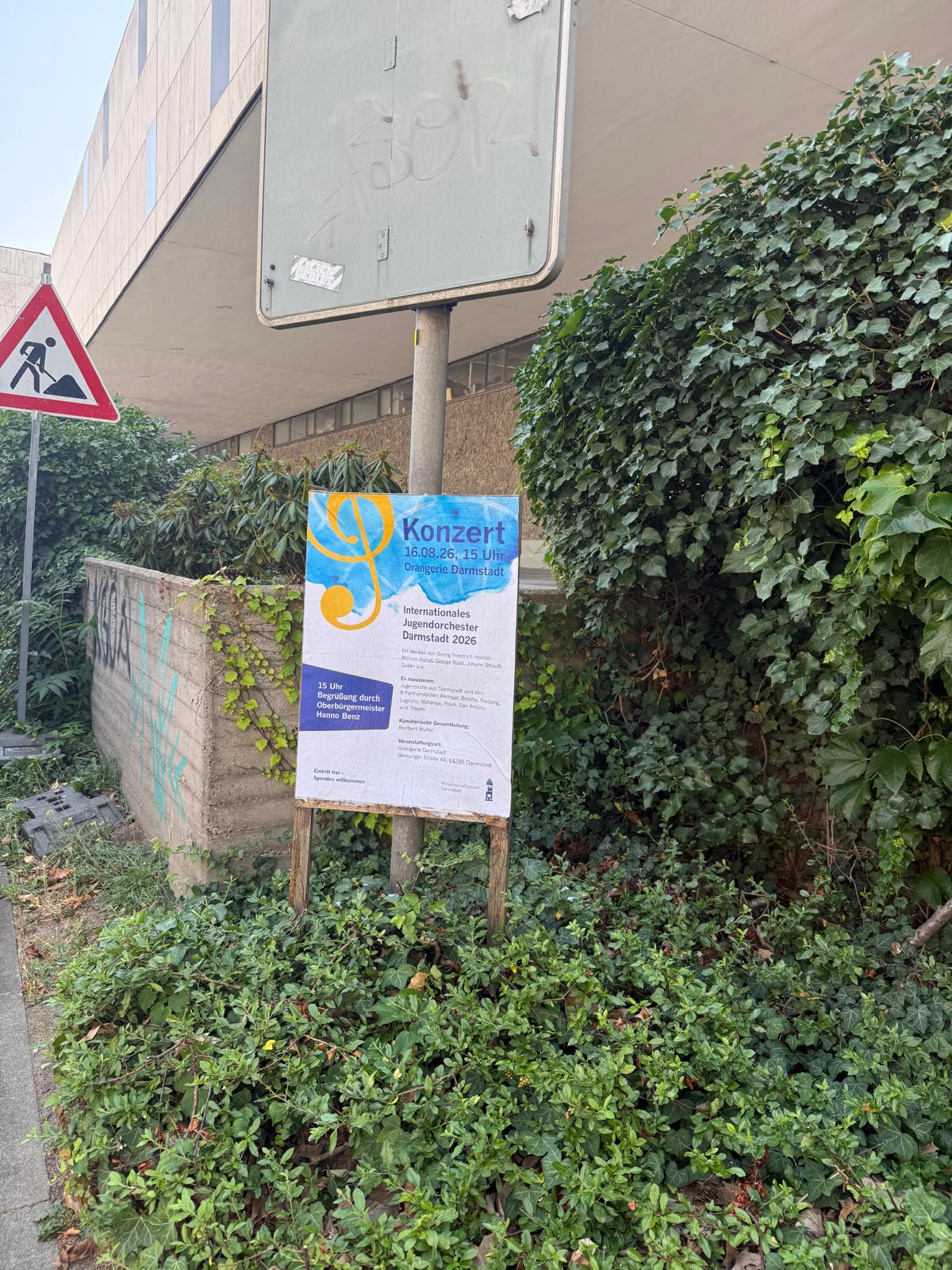 Stadt Darmstadt - Konzerte - DIN A1 Plakatwerbung - Plakat 1
