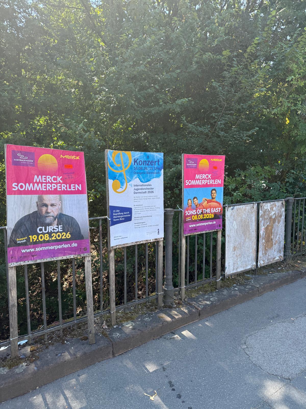 Stadt Darmstadt - Konzerte - DIN A1 Plakatwerbung - Plakat 2