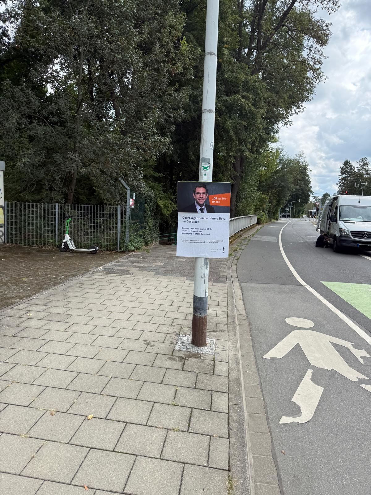 Stadt Darmstadt - OB vor ORT - DIN A1 Plakatwerbung - Plakat 2