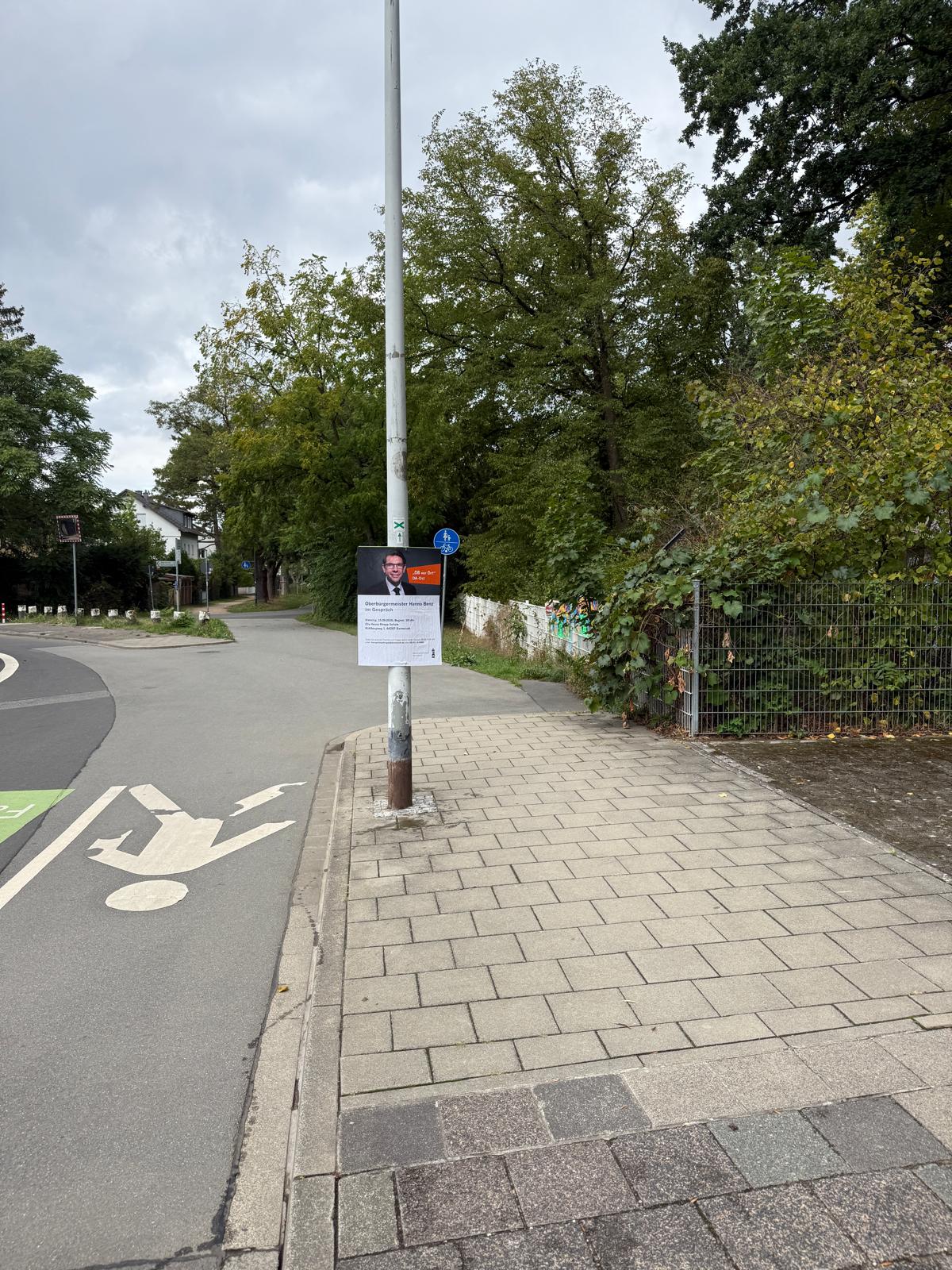 Stadt Darmstadt - OB vor ORT - DIN A1 Plakatwerbung - Plakat 3