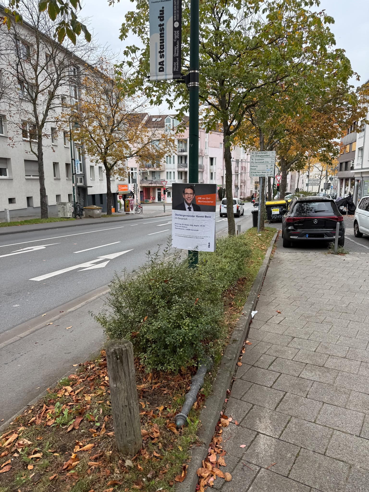 Stadt Darmstadt - OB vor ORT - DIN A1 Plakatwerbung - Plakat 3