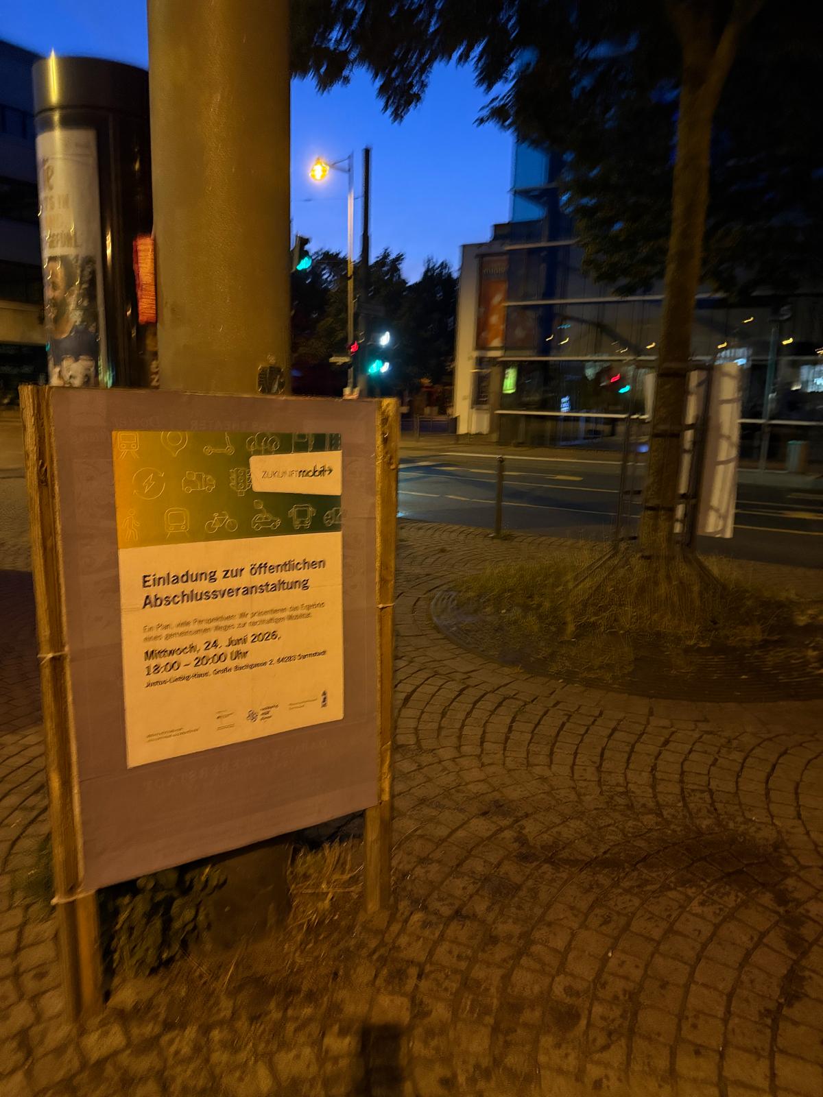 Zukunftmobil - Stadt Darmstadt - DIN A0 Plakatwwerbung - Plakat 2