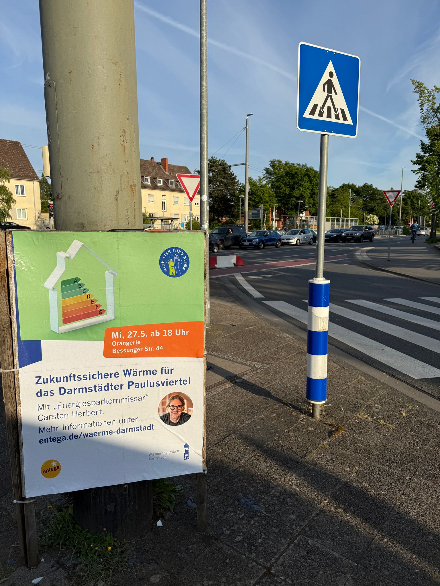 Stadt Darmstadt - zukunftssichere Wärme - DIN A0 lakatwerbung - Plakat 1
