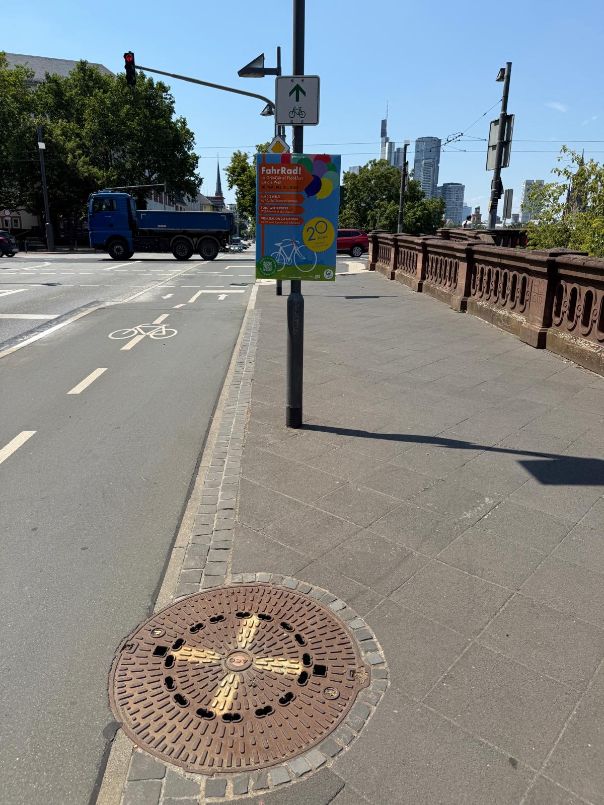 Stadt Frankfurt - FahrRad! im GrünGürtel - DIN A1 Plakatwerbung - Plakat 2