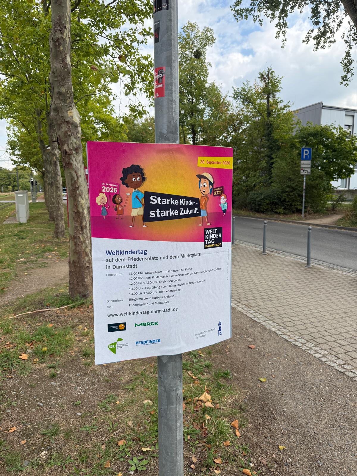 Weltkindertag Darmstadt - DIN A1 Plakatwerbung - Plakat 1